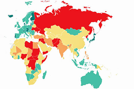 Казахстан вошёл в топ-100 самых миролюбивых стран мира