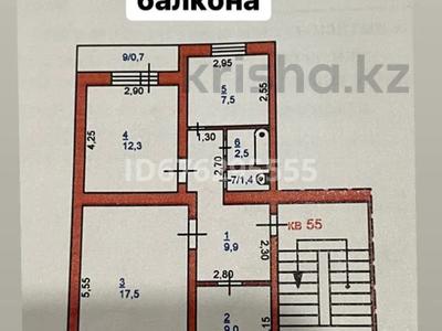 3-комнатная квартира, 62 м², 2/5 этаж, Бауржан Момышулы 99 — Торайгырова-Строительная за 21 млн 〒 в Экибастузе