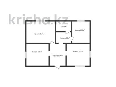 3-комнатный дом, 93.1 м², 10 сот., Самал за 40 млн 〒 в Костанае