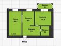 2-комнатная квартира, 42.2 м², 2/12 этаж, Тархана 9 за 19.9 млн 〒 в Нур-Султане (Астане), р-н Байконур