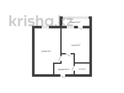 1-комнатная квартира, 40.7 м², 2/9 этаж, Мкр Сарыарка за 12.6 млн 〒 в Кокшетау