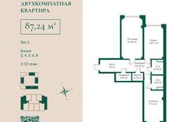 2-комнатная квартира, 87.24 м², 3/12 этаж, Квартал 189 - за ~ 29.7 млн 〒 в Шымкенте, Каратауский р-н