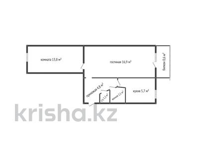2-комнатная квартира, 45 м², 5/5 этаж, Кубеева за 14 млн 〒 в Костанае