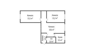 3-комнатная квартира, 57 м², 1/5 этаж, Абая 12 за 15.7 млн 〒 в Костанае