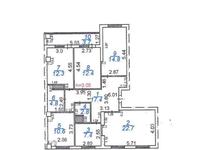 5-комнатная квартира, 110 м², 19/20 этаж, Камали Дюсембекова за 30.4 млн 〒 в Караганде, Казыбек би р-н