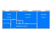 2-комнатная квартира, 41.9 м², 1/9 этаж, Ленина 187 за 7.8 млн 〒 в Рудном