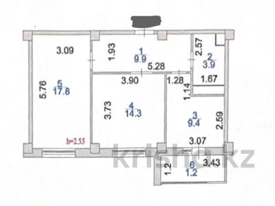 2-комнатная квартира, 57 м², 5/14 этаж, Абикена Бектурова 4B за 26.5 млн 〒 в Нур-Султане (Астане), Есильский р-н