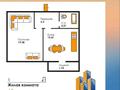1-комнатная квартира, 43.33 м², 5/9 этаж, Кайрбекова 358А за 14.8 млн 〒 в Костанае — фото 5