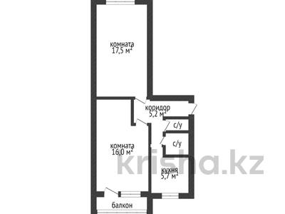 2-комнатная квартира, 48.5 м², 5/5 этаж, мкр 5, проспект Абая за 12.6 млн 〒 в Актобе, мкр 5