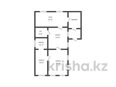 3-комнатный дом, 66 м², 3.3 сот., Наримановский переулок за 14.5 млн 〒 в Костанае
