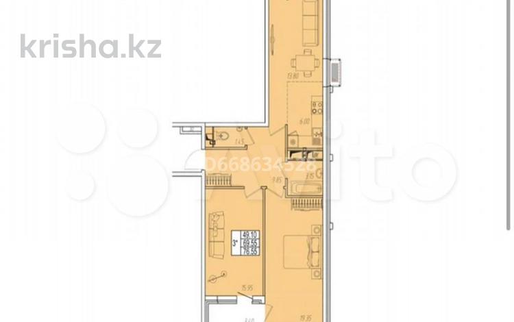 3-комнатная квартира, 76.5 м², 12/14 этаж, Омелькова 93 за 63 млн 〒 в Анапе