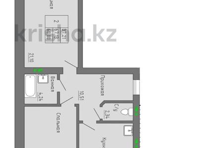 2-комнатная квартира, 71.26 м², 5/5 этаж, мкр. Батыс-2 18 за ~ 15.7 млн 〒 в Актобе, мкр. Батыс-2