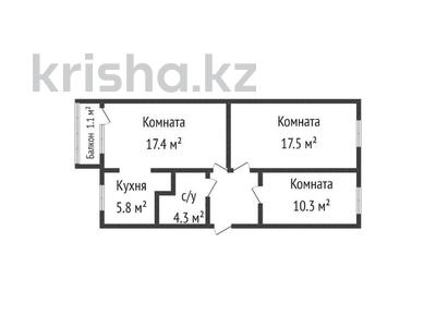3-комнатная квартира, 62.4 м², 2/5 этаж, 9-й мкр за 22.7 млн 〒 в Костанае