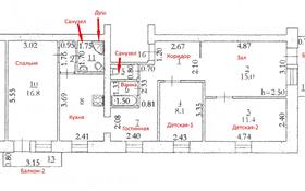 5-комнатная квартира, 82 м², 5/5 этаж, Старый город за 15.3 млн 〒 в Актобе, Старый город