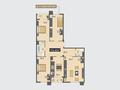 4-комнатная квартира, 123.43 м², 190 квартал за 39.8 млн 〒 в Шымкенте, Каратауский р-н — фото 2