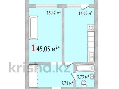1-комнатная квартира, 45.5 м², 9/11 этаж, победы 70а за ~ 18.7 млн 〒 в Костанае