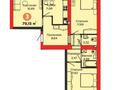 3-комнатная квартира, 79.15 м², 5/9 этаж, Т4 — проспект Туран за ~ 32.5 млн 〒 в Нур-Султане (Астане) — фото 8