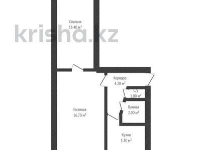 2-комнатная квартира, 42.6 м², 2/5 этаж, Есет Батыра за 12.5 млн 〒 в Актобе