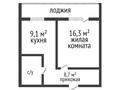 1-комнатная квартира, 42.3 м², 5/14 этаж, Быковского 3А за 17 млн 〒 в Костанае