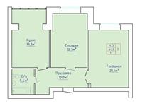 2-комнатная квартира, 74.5 м², 4/5 этаж, мкр. Батыс-2 29ак2 за ~ 13.8 млн 〒 в Актобе, мкр. Батыс-2