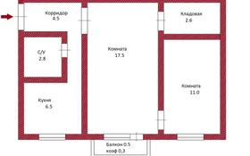 2-комнатная квартира, 46 м², 3/5 этаж, проспект Женис 79к1 за 16.5 млн 〒 в Астане, Сарыарка р-н