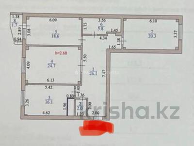 3-комнатная квартира, 116 м², 15/16 этаж, Иманова 26 за 43.5 млн 〒 в Нур-Султане (Астане), р-н Байконур