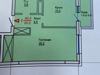 1-комнатная квартира, 41 м², 2/9 этаж, Мухамедханова 5 за 15.9 млн 〒 в Астане, Есильский р-н