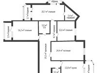 4-комнатная квартира, 130.6 м², 6/7 этаж, Мкр Батыс-2 за 34.8 млн 〒 в Актобе