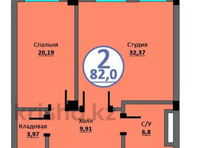 2-комнатная квартира, 82 м², 8/16 этаж, 15-й мкр за ~ 32.8 млн 〒 в Актау, 15-й мкр