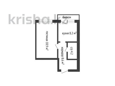 1-комнатная квартира, 40.7 м², 6/6 этаж, мкр Наурыз — мкр Наурыз за 15.5 млн 〒 в Костанае