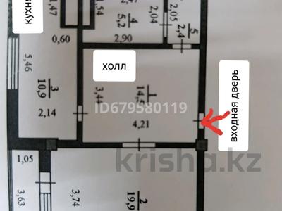 2-комнатная квартира, 55 м², 3/9 этаж, 10 мкр 21 за ~ 16.4 млн 〒 в Аксае