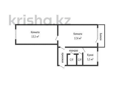 2-комнатная квартира, 46 м², 5/5 этаж, Севастопольская за ~ 16.6 млн 〒 в Усть-Каменогорске