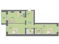 3-комнатная квартира, 76.3 м², Центральный парк за ~ 22.1 млн 〒 в Кокшетау — фото 2