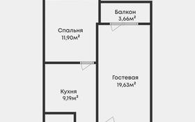 1-комнатная квартира, 56.54 м², 11/12 этаж, 17-й мкр за 16.5 млн 〒 в Актау, 17-й мкр