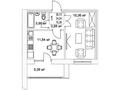 1-комнатная квартира, 36.73 м², Бухар жырау — 809 за ~ 18.4 млн 〒 в Нур-Султане (Астане) — фото 2
