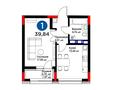 1-комнатная квартира, 39.84 м², Сыганак за ~ 17.1 млн 〒 в Астане — фото 2