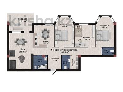 4-комнатная квартира, 140.5 м², 2-ая Береговая линия за 70 млн 〒 в Атырау