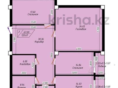 3-комнатная квартира, 133.67 м², 7/13 этаж, 19-й мкр за ~ 36.1 млн 〒 в Актау, 19-й мкр